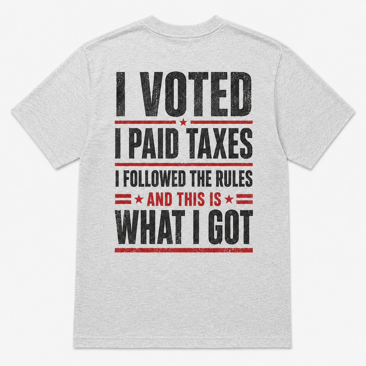I Voted I Paid Taxes I Followed the Rules Funny Political T-Shirt